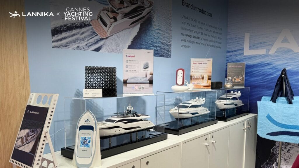 Display of three distinct LK 37FT,68FT,108FT, yacht models