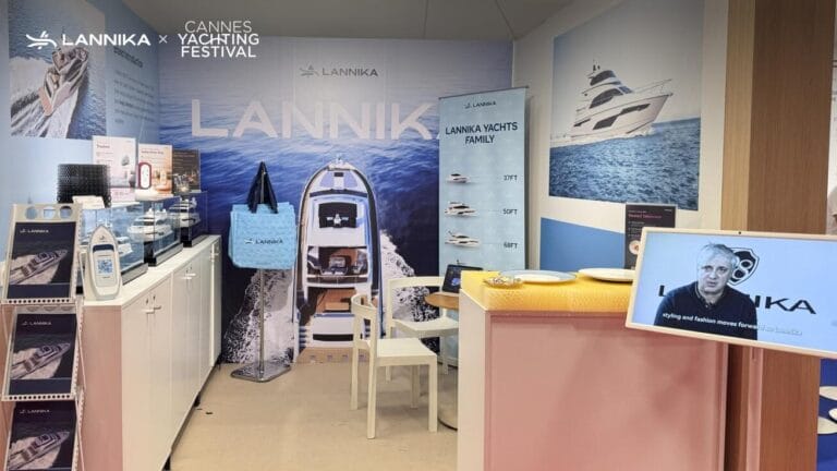 Panoramic view of Lannika Yachts' Booth
