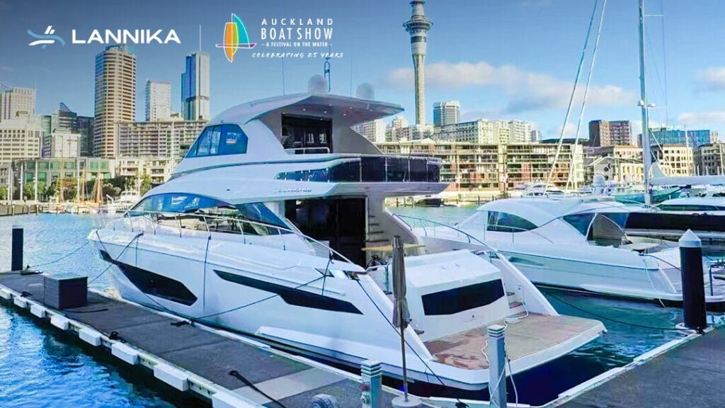 Lannika 68FT luxury yacht on display at M14 berth