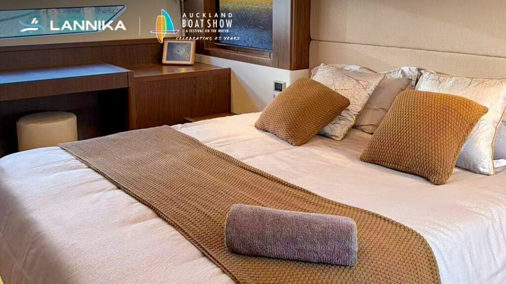 Cozy and warm master bedroom cabin