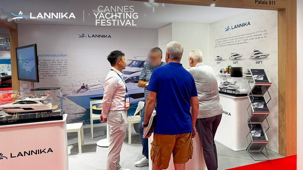 Lannika staff patiently answering questions from visiting clients