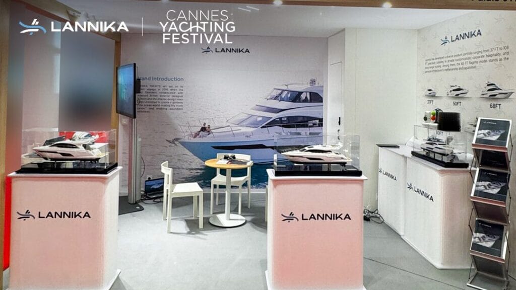 Overall view of the Lannika exhibition booth